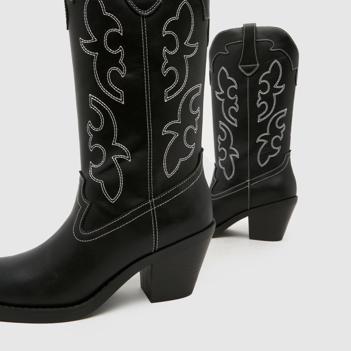 Damen schuh Schwarz Darlene Western Knee High Boots schuh Darlene Western Knee High 7