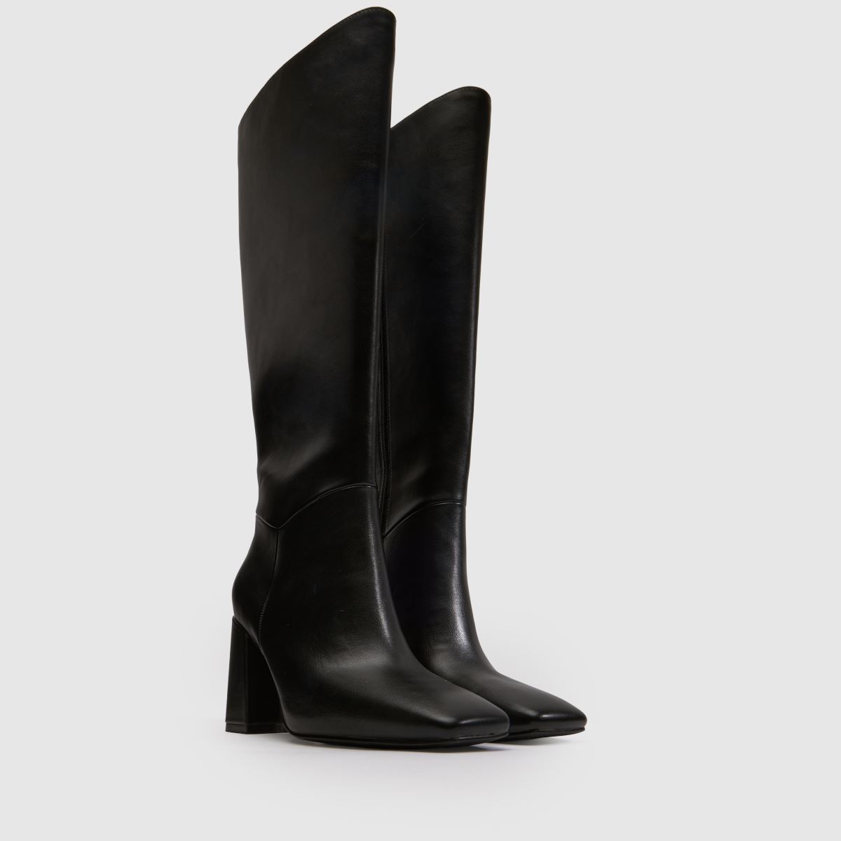 schuh Daphne Square Toe Knee in Black schuh Daphne Square Toe Knee 3