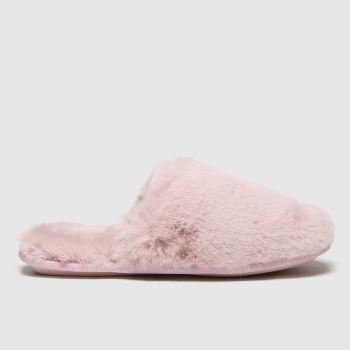 schuh pink holly faux fur mule slippers schuh pink holly faux fur mule slippers