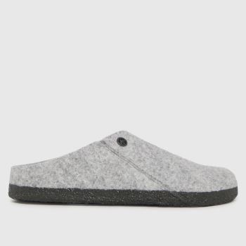 BIRKENSTOCK grey zermatt slippers BIRKENSTOCK grey zermatt slippers