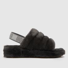 grey furry uggs
