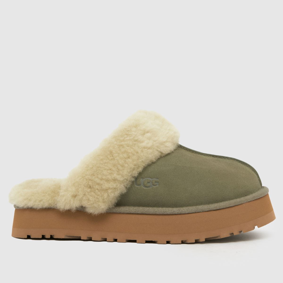 UGG Disquette Slippers in Moss Green