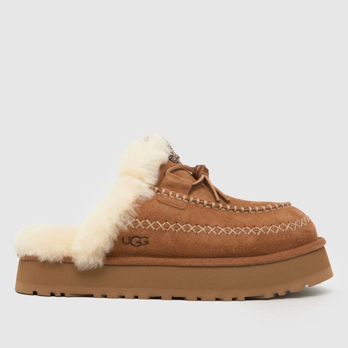 UGG Disquette Alpine Slippers in Chestnut