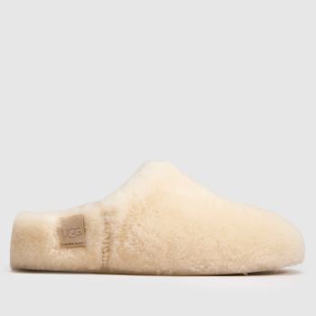 UGG Natural Elea Fluffed Slip-On Womens Slippers