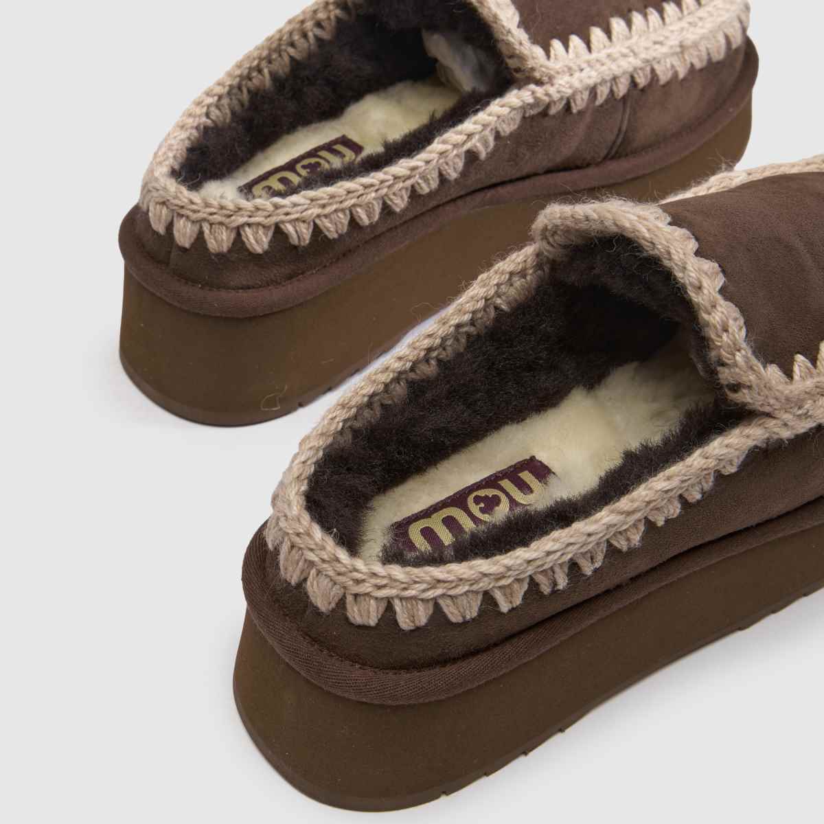 MOU Eskimo Platform Clog in Dark Brown MOU Eskimo Platform Clog 7
