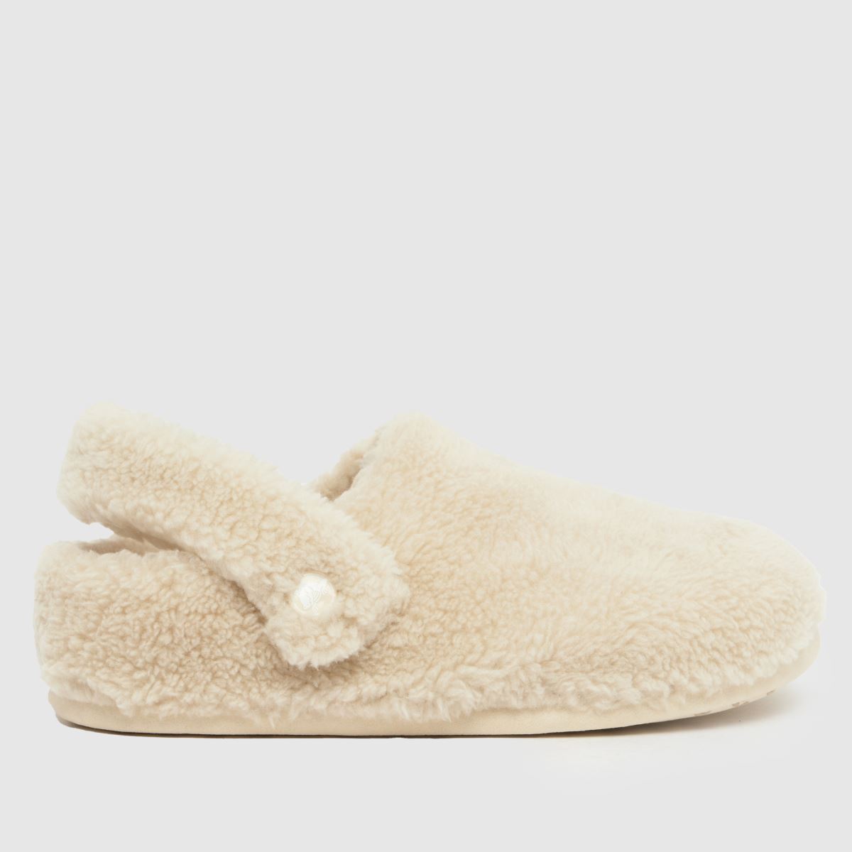 Crocs Classic Cozzzy Slippers in Beige