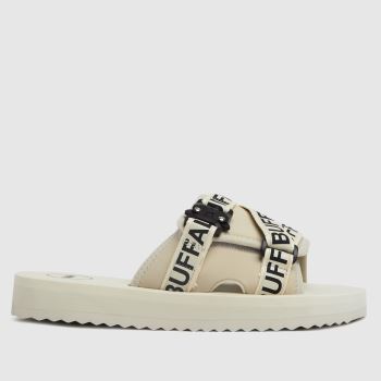 Buffalo London white ruri slide sandals Buffalo London white ruri slide sandals