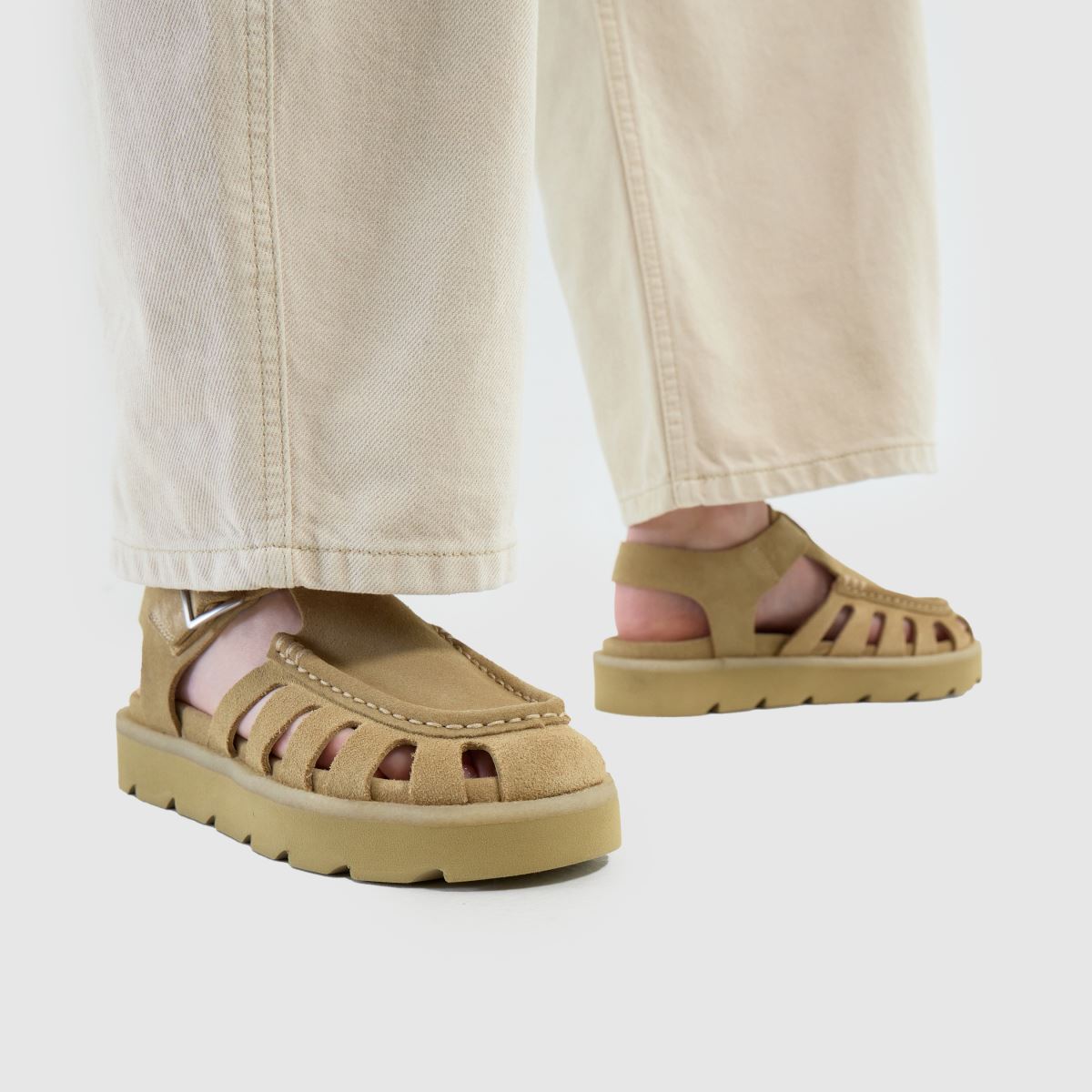 Clarks Originals Meare Buckle サンダル UK9 Womens Tan Clarks Originals Meare Buckle Sandals | schuh