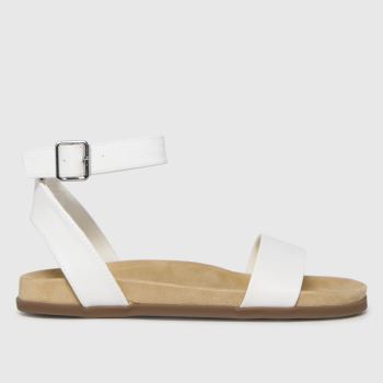 schuh white talika two part footbed sandals schuh white talika two part footbed sandals