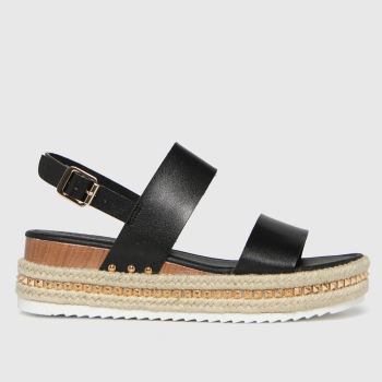 schuh black violet pu flatform sandals schuh black violet pu flatform sandals