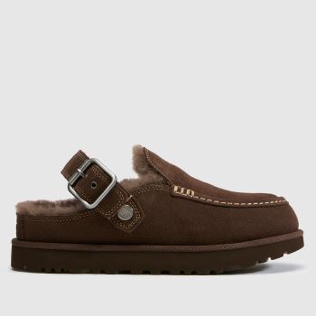 UGG Burnt Cedar Goldenstar Evelina Clog Womens Sandals