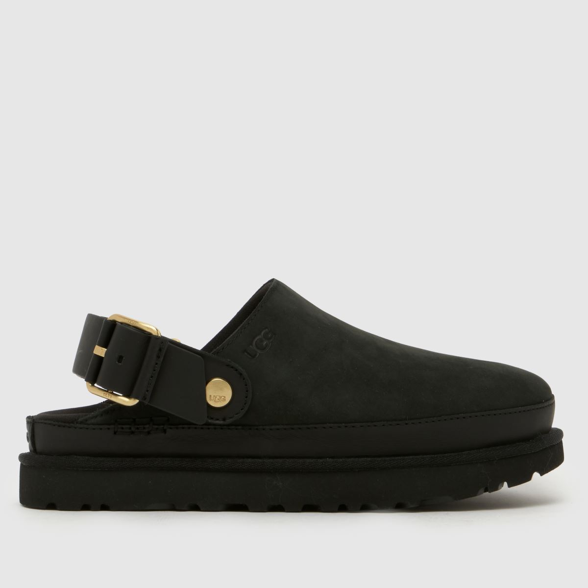 UGG Goldenstar Villa Clog Sandals in Black