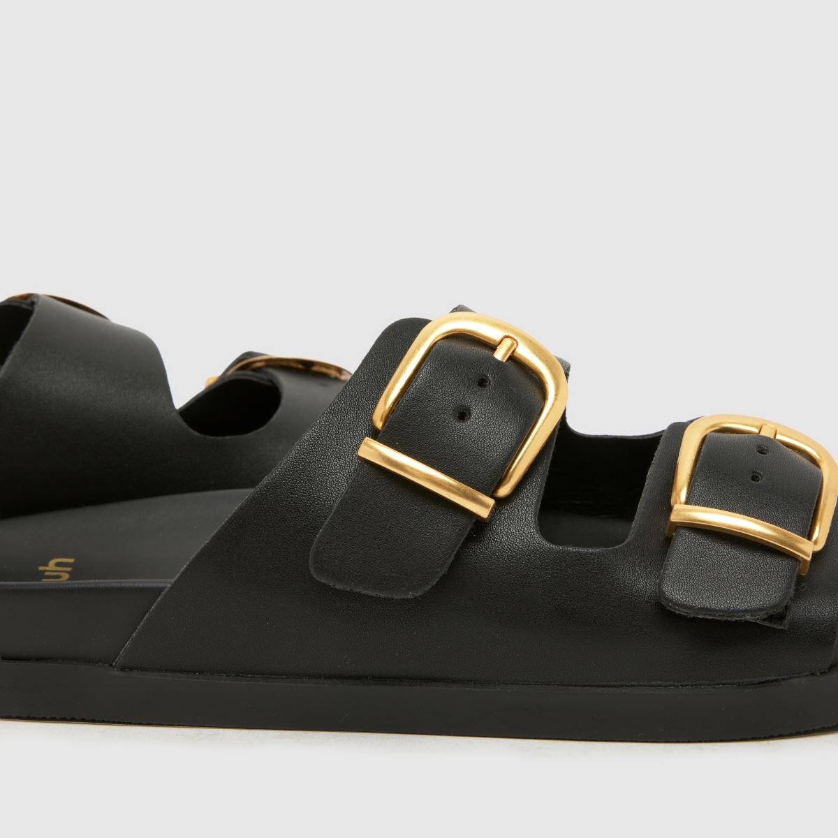 Damen schuh Schwarz Trish Buckle Footbed Sandalen schuh Trish Buckle Footbed 7