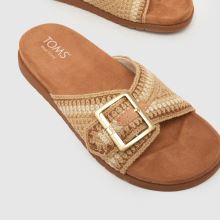 TOMS Marin Slide in Beige Multi TOMS Marin Slide,3 of 4