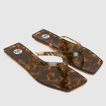 JUJU JELLIES Brown Nikki Flip Womens Sandals