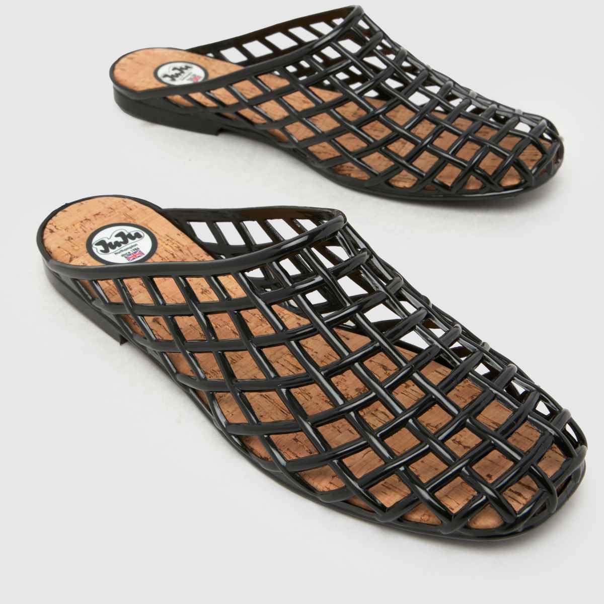 Womens Black JUJU JELLIES Dani Mule Sandals | schuh