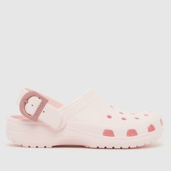 Crocs Rosa Classic Buckle Clog Damen Sandalen