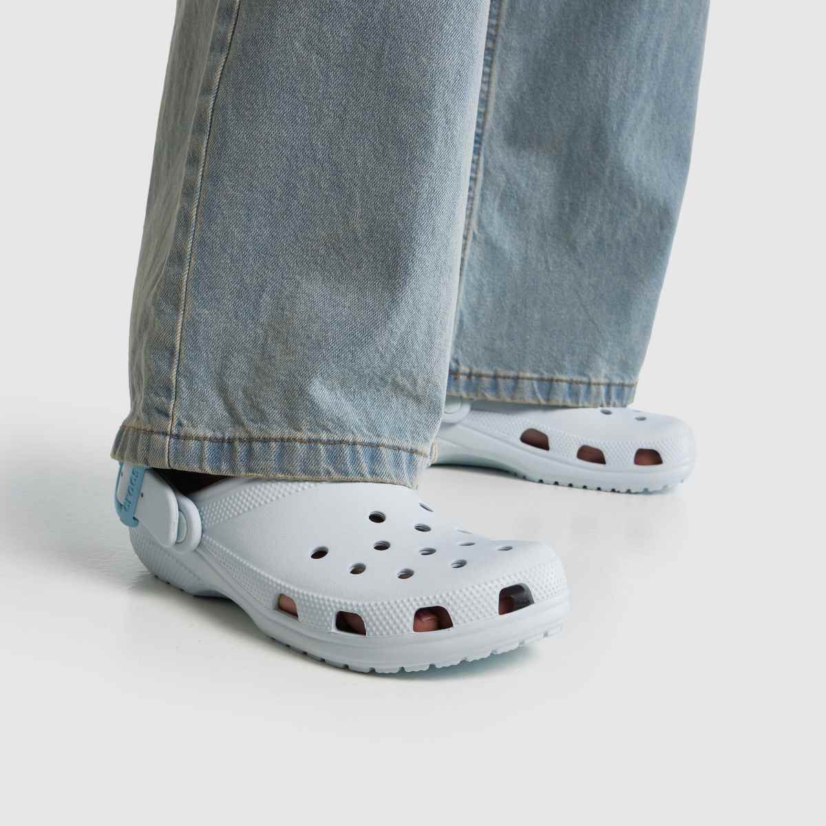 Crocs Classic Buckle Clog in Pale Blue Crocs Classic Buckle Clog 8