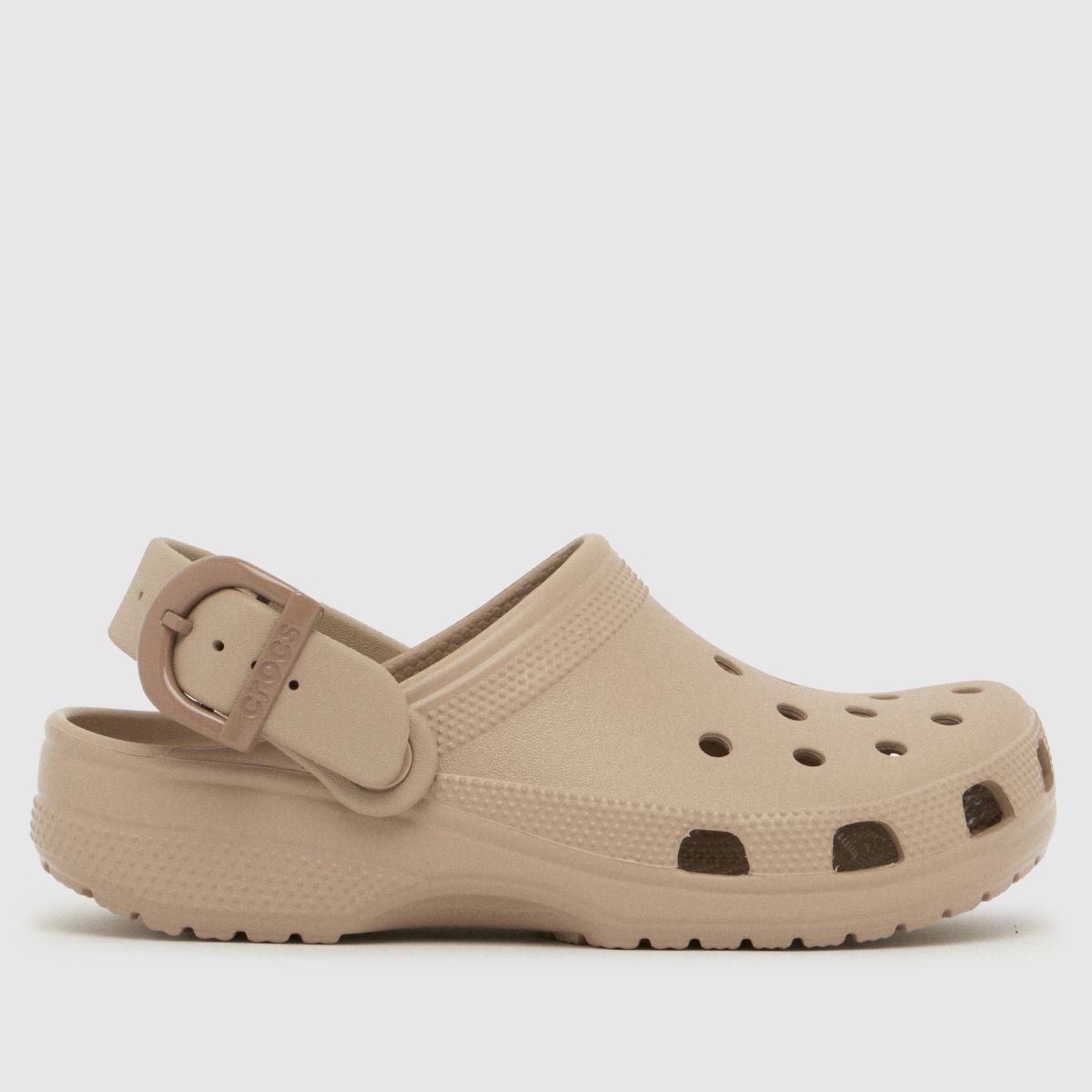Crocs Classic Buckle Clog Sandals in Beige