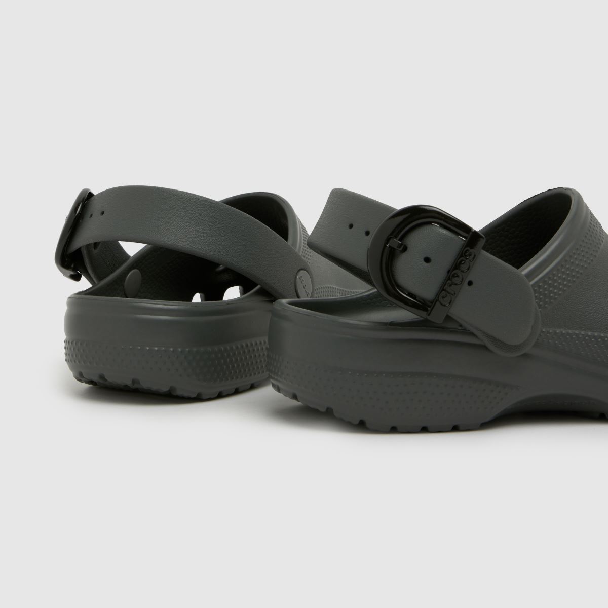 Crocs Classic Buckle Clog in Dark Grey Crocs Classic Buckle Clog 7