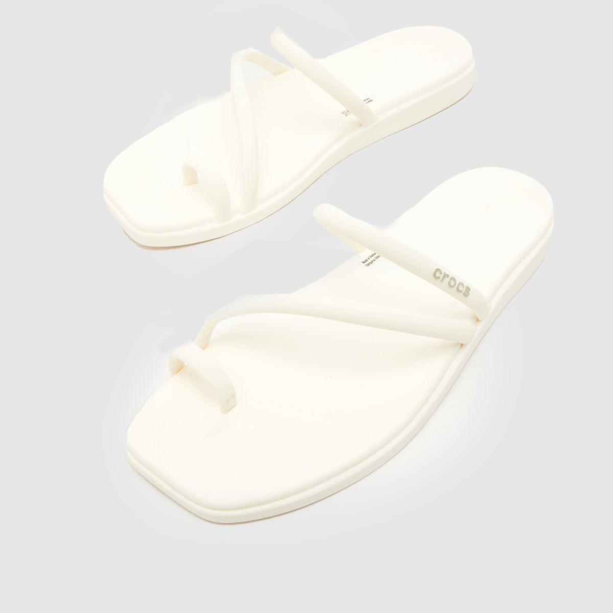 Crocs Miami Toe Loop in White Crocs Miami Toe Loop 7