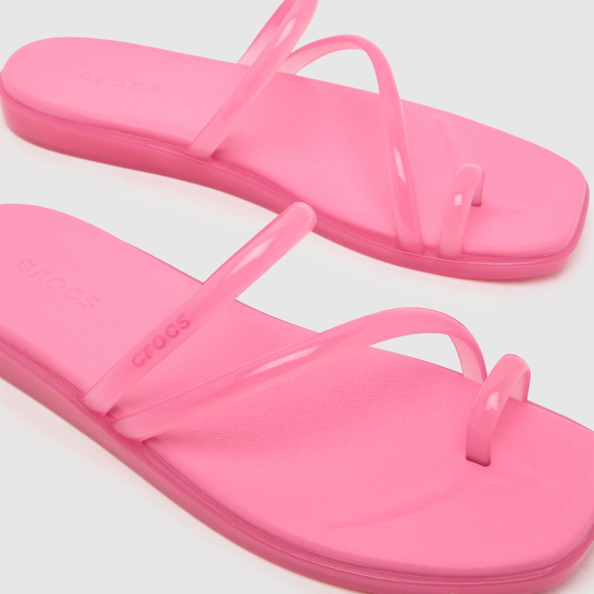 Crocs Miami Jelly Toe Loop in Pink Crocs Miami Jelly Toe Loop 7