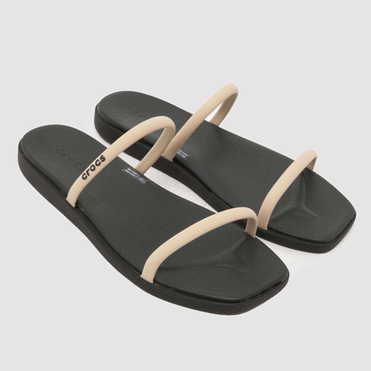 Crocs Miami Two Strap Sandals in Beige Multi