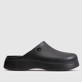 Crocs Black Dylan Notched Clog Womens Sandals