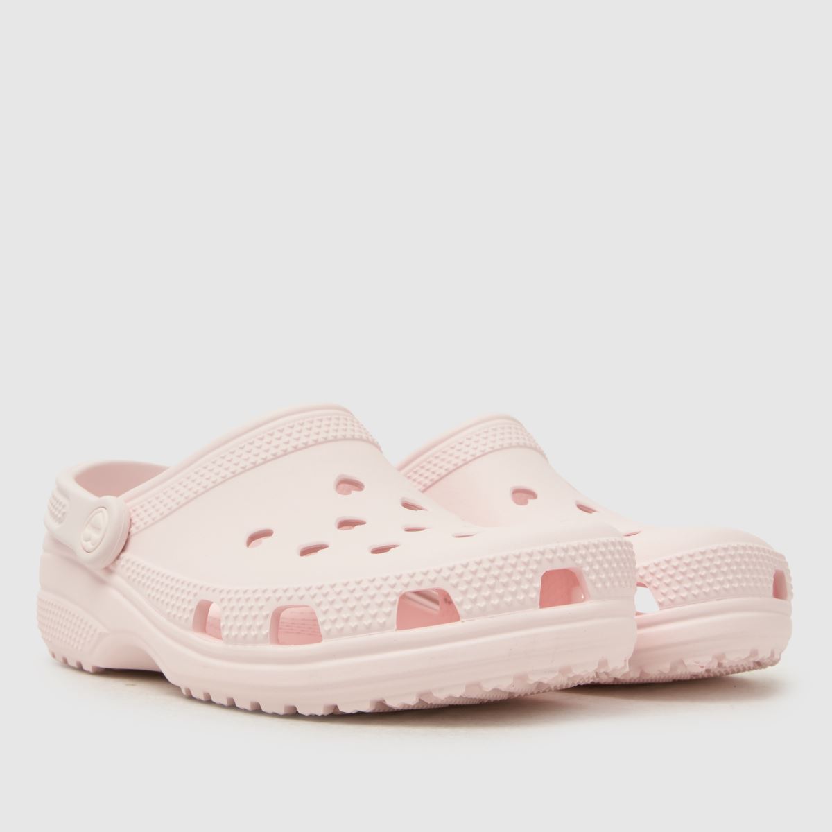 Crocs Classic Hearts Cut Out Clog in Pale Pink Crocs Classic Hearts Cut Out Clog 3