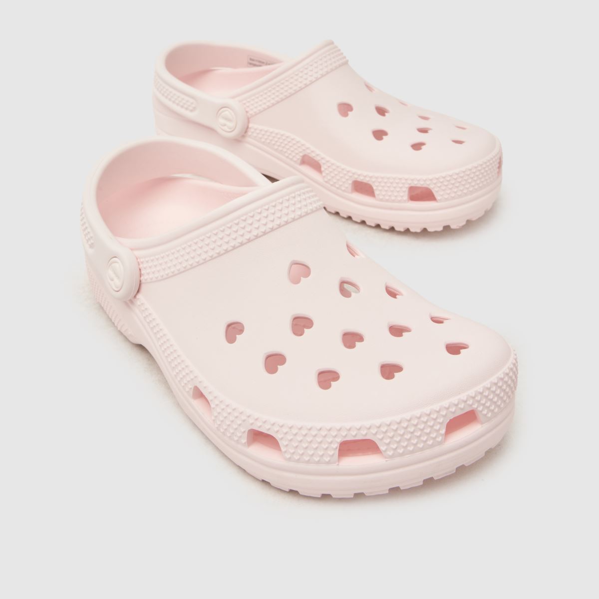 Crocs Classic Hearts Cut Out Clog in Pale Pink Crocs Classic Hearts Cut Out Clog 4