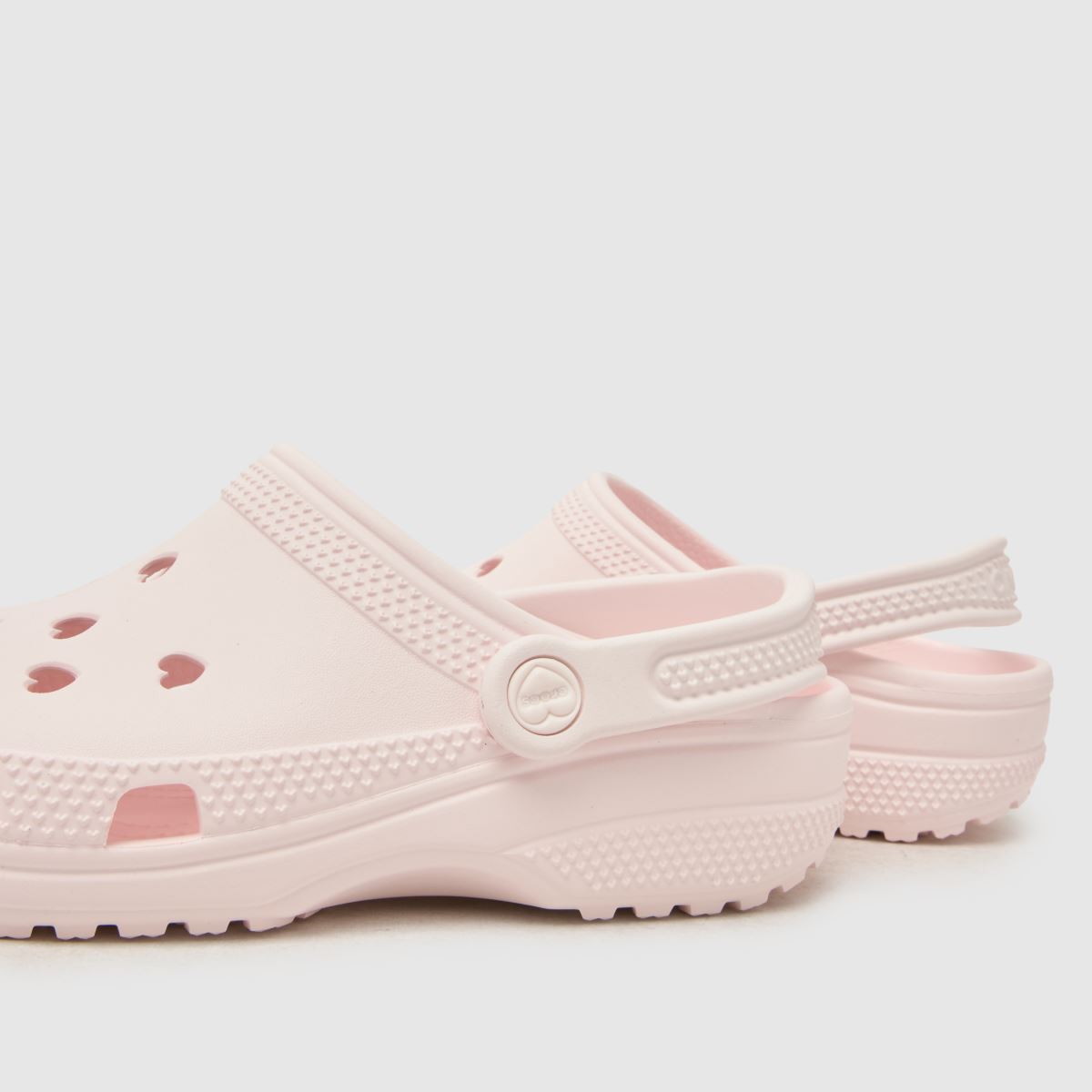 Crocs Classic Hearts Cut Out Clog in Pale Pink Crocs Classic Hearts Cut Out Clog 7