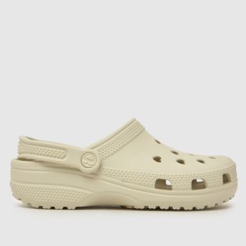 Crocs Beige Classic Hearts Cut Out Clog Womens Sandals