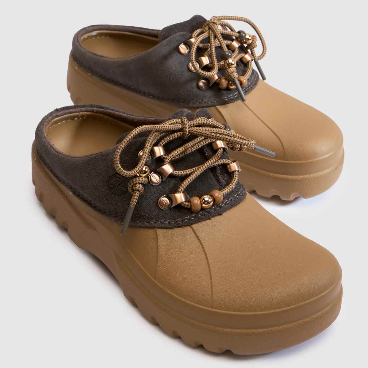 Crocs Axle Suede Mule in Brown Multi Crocs Axle Suede Mule 4