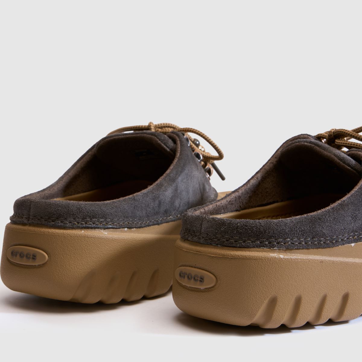 Crocs Axle Suede Mule in Brown Multi Crocs Axle Suede Mule 7