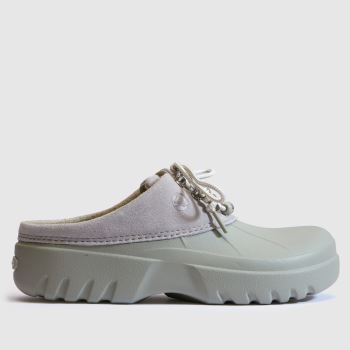 Crocs Grey Multi Axle Suede Mule Womens Sandals