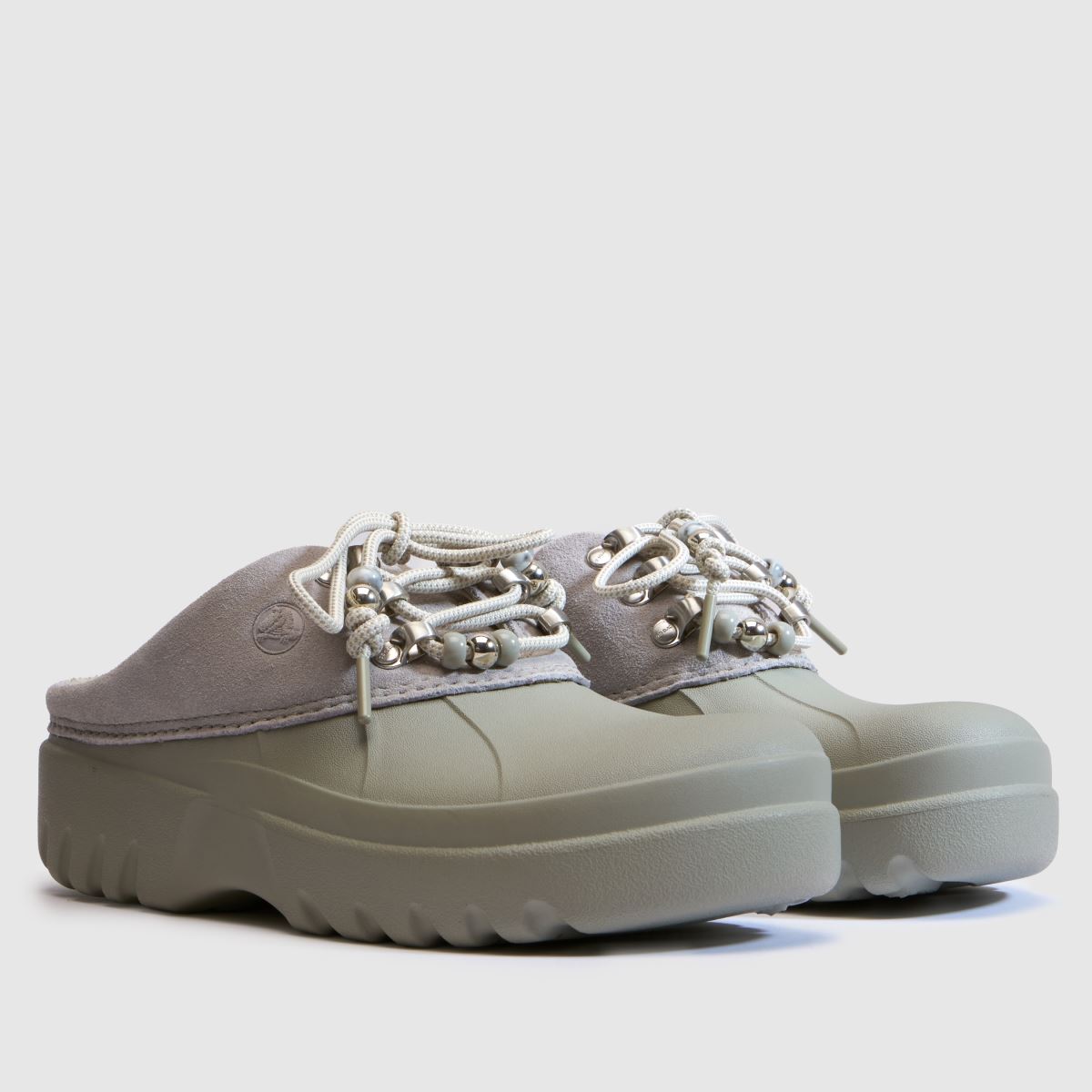 Crocs Axle Suede Mule in Grey Multi Crocs Axle Suede Mule 3