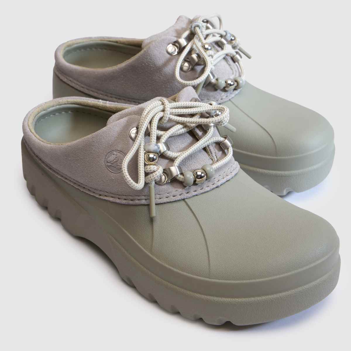 Crocs Axle Suede Mule in Grey Multi Crocs Axle Suede Mule 4