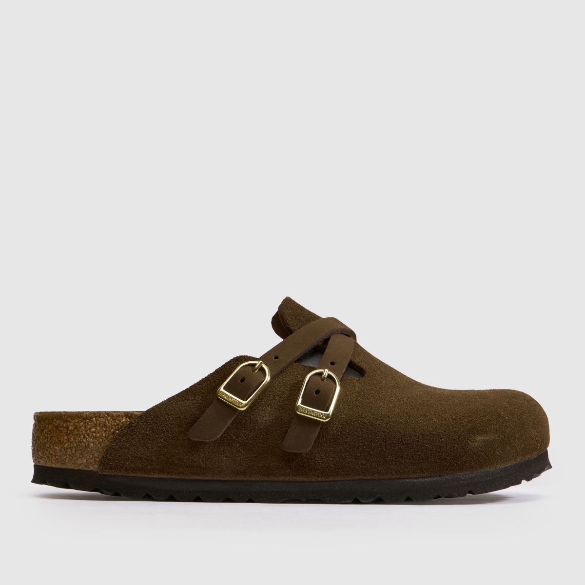 BIRKENSTOCK Blair D-Buckle Clog in Brown BIRKENSTOCK Blair D-Buckle Clog