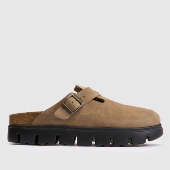 BIRKENSTOCK Taupe Boston Chunky Clog Narrow Fit Womens Sandals