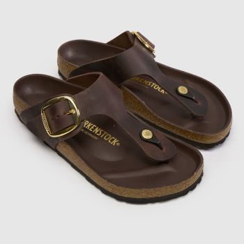 BIRKENSTOCK Brown Gizeh Big Buckle Womens Sandals