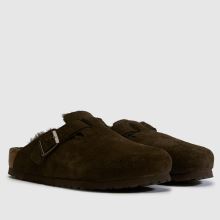 BIRKENSTOCK Boston Shearling Clog in Dark Brown BIRKENSTOCK Boston Shearling Clog,2 of 4