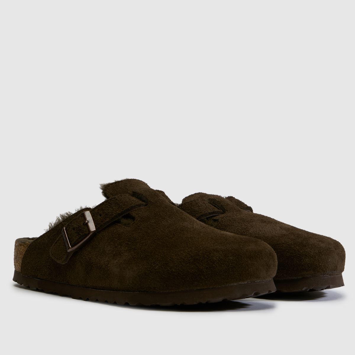 BIRKENSTOCK Boston Shearling Clog in Dark Brown BIRKENSTOCK Boston Shearling Clog 3
