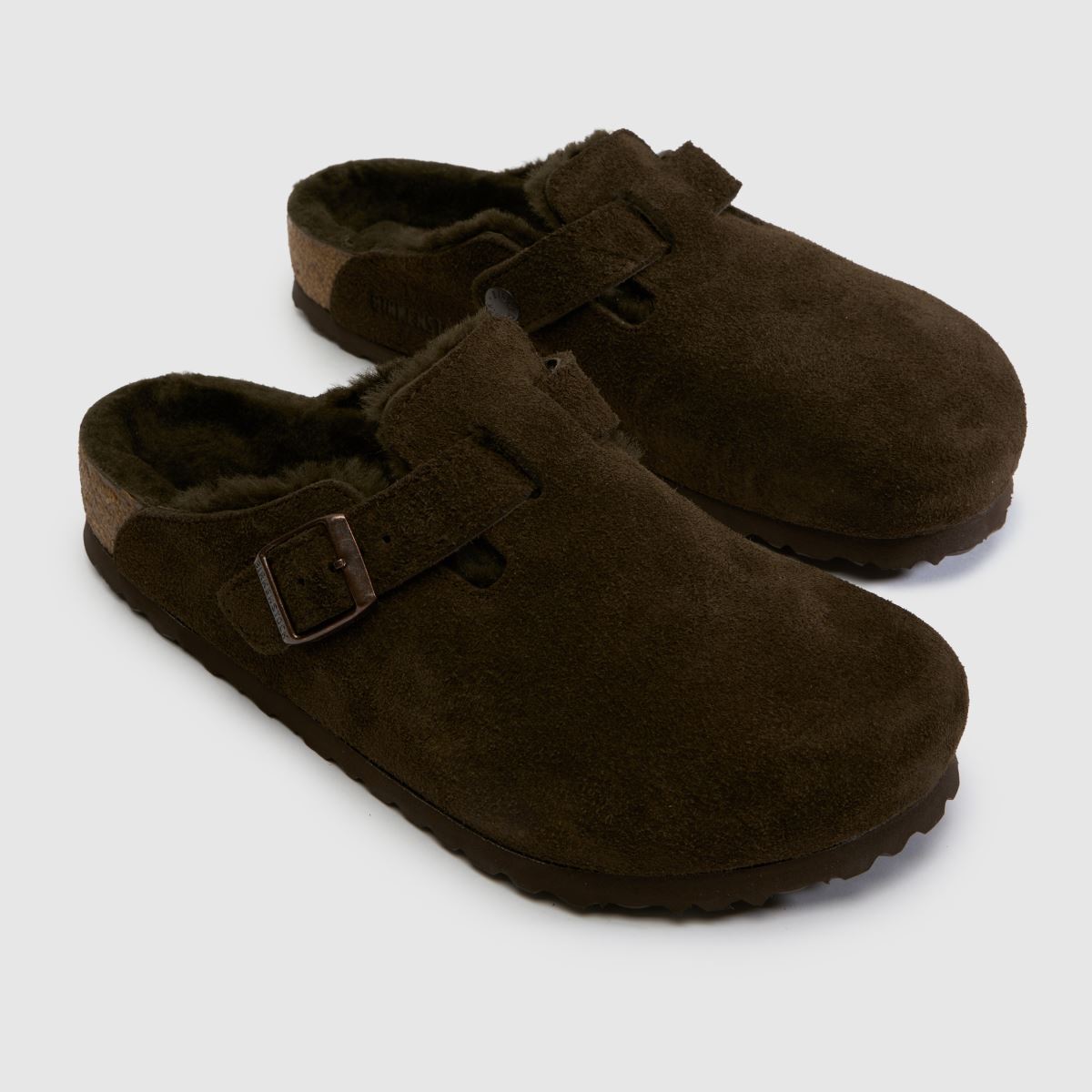 BIRKENSTOCK Boston Shearling Clog in Dark Brown BIRKENSTOCK Boston Shearling Clog 4