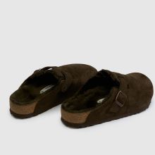 BIRKENSTOCK Boston Shearling Clog in Dark Brown BIRKENSTOCK Boston Shearling Clog,4 of 4