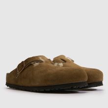 BIRKENSTOCK Boston Shearling Clog in Tan BIRKENSTOCK Boston Shearling Clog,2 of 4