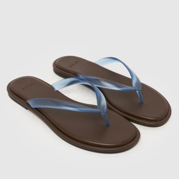 schuh Hellblau Truffle Toe Post Damen Sandalen