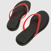 schuh Truffle Toe Post in Black & Red schuh Truffle Toe Post,4 of 4