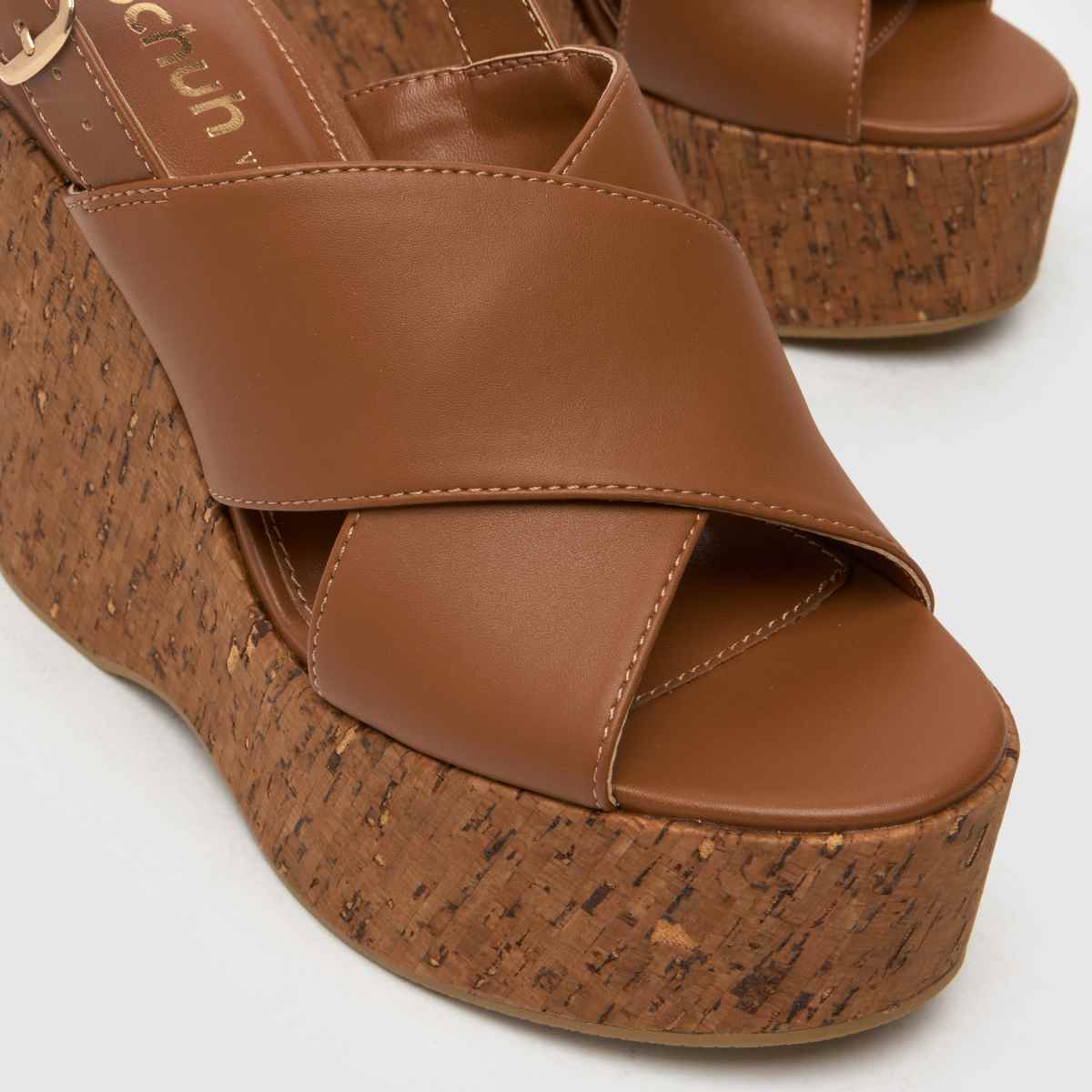 schuh Valentina Cork Wedge in Brown schuh Valentina Cork Wedge 4