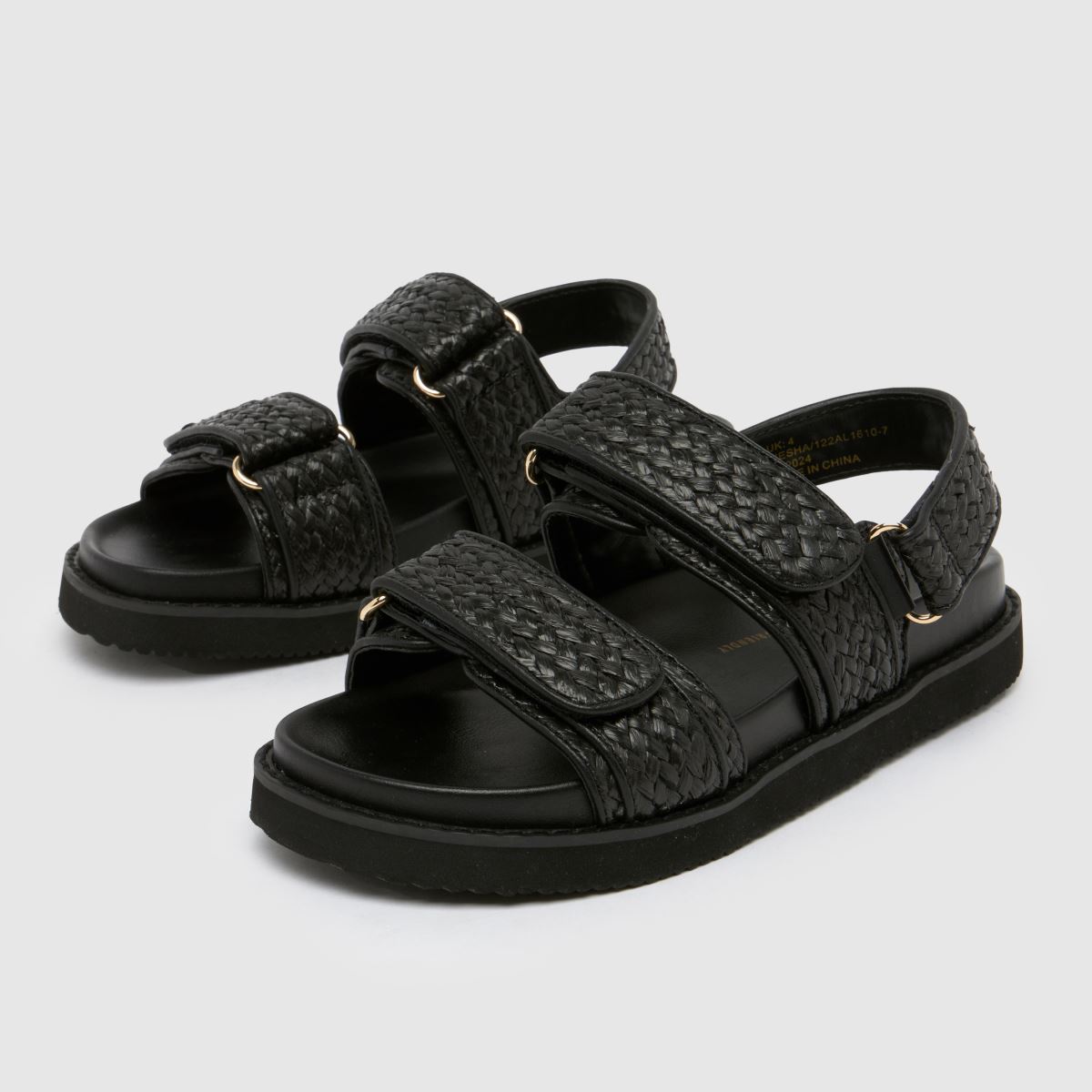 schuh Tiesha Footbed in Black