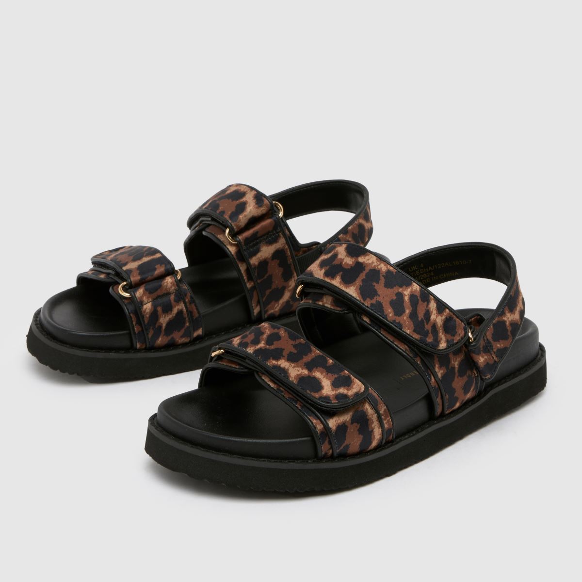 schuh Tiesha Footbed in Black & Brown schuh Tiesha Footbed 4